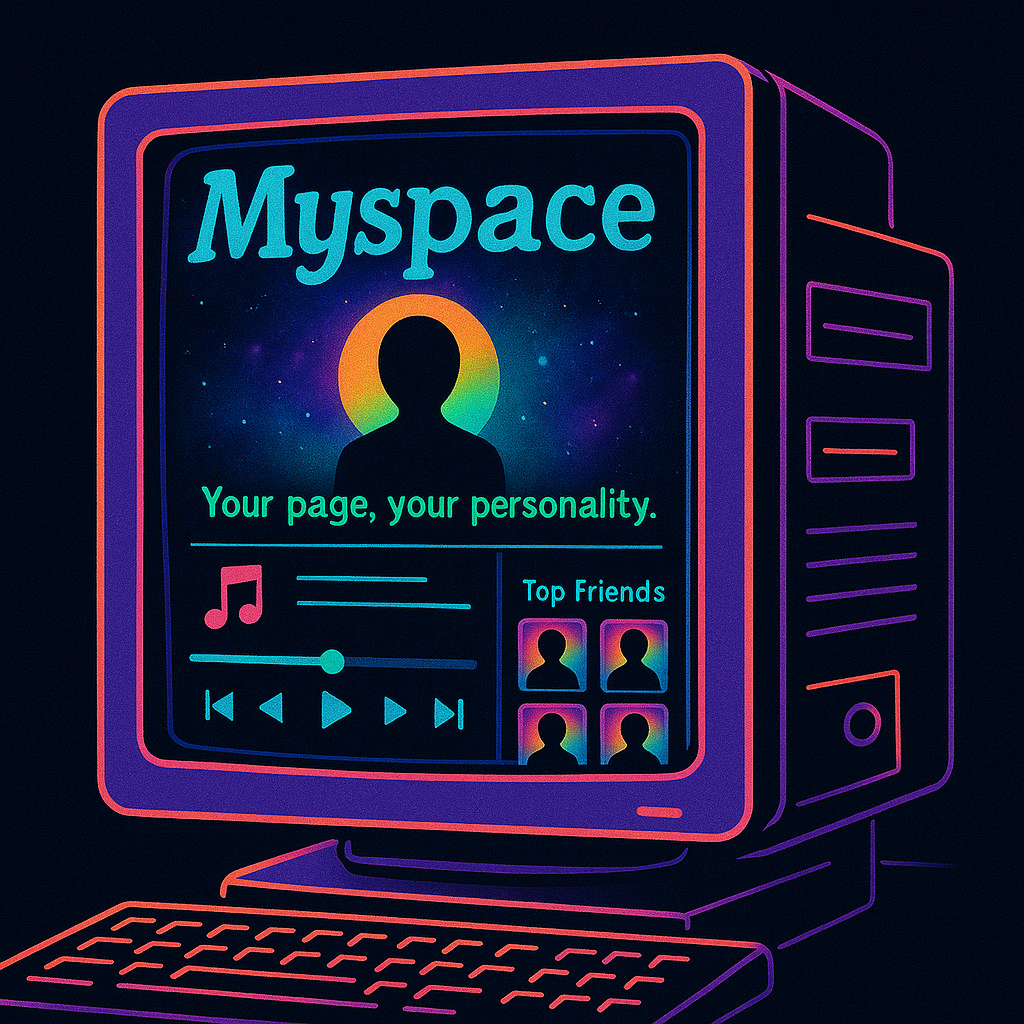 AI rendering of MySpace